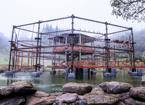 a bridge over a body of water